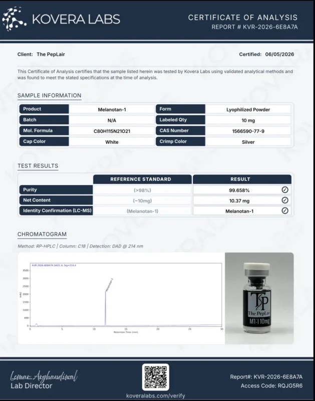 Melanotan-1 White Top 10mg 06-2026