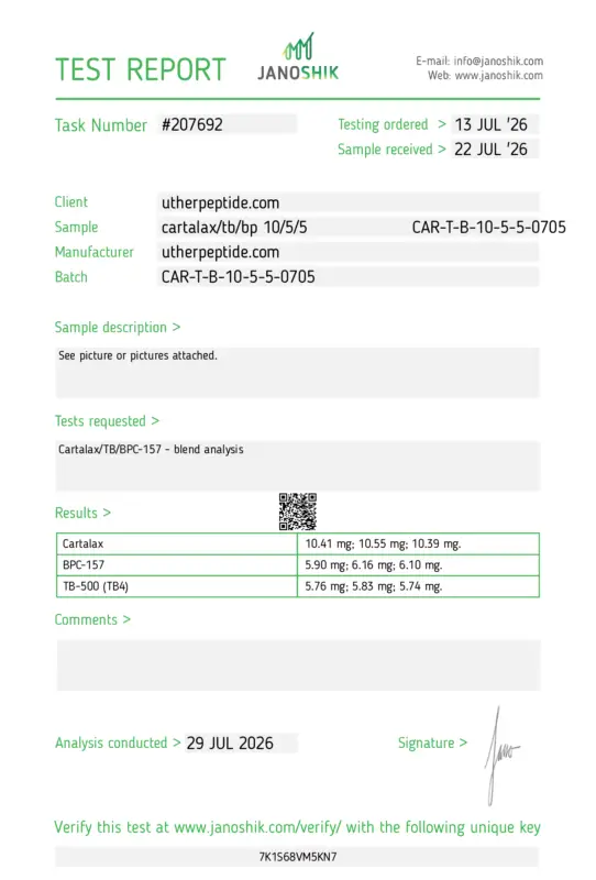 CAR-T-B-10-5-5-0705 COA